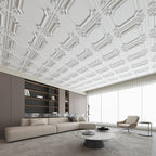 Art3d Drop Ceiling Tiles 24x24, Wainscoting Panels Glue Up 2x2, Cloud-White - Image 7