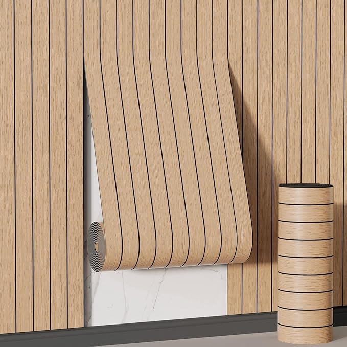 Arthome Peel and Stick Slat Wall Panels 15.7 "x400, Self-Adhesive PVC Wood by ArthomeWALLDECOR