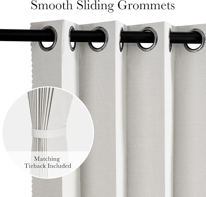 RYB HOME Accordion Style Closet Curtain-100% Blackout Folding Accordion Curtain - Image 4