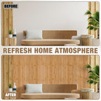 Natural Bamboo Wall Panel for Interior Wall Decor, Pole Wrap Wainscoting - Image 5