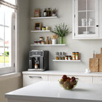 RICHER HOUSE 3 Set White Floating Shelves, 16 inches Wall Mounted White Shelves - Image 8