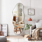 QDSSDECO Full Length Mirror 63"x24" Irregular Wall Mirror Cloud Frameless - Image 4