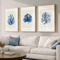 Framed Coastal Coral Watercolor Wall Art by Cuspin
