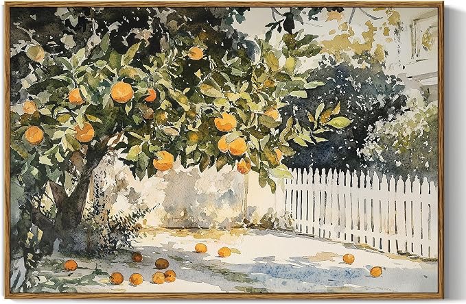 InSimSea Framed Canvas Wall Art Vintage Decor, Classic Rustic Farmhouse Wall by InSimSeaArt