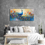 Abstract Peacock Wall Art Colorful Peacock Pictures Wall Decor Abstract Bird - Image 3