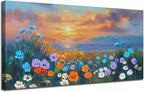 Ardemy Landscape Wall Art for Living Room Extra Large Wildflower Pictures Wall - Image 2