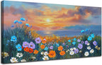 Ardemy Landscape Wall Art for Living Room Extra Large Wildflower Pictures Wall - Image 2
