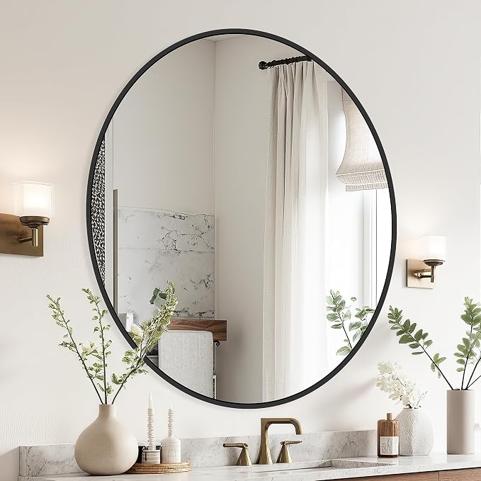 Black Bathroom Mirrors for Wall - Image 3