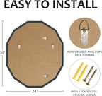 Bathroom Mirrors for Over Sink, Round Frameless Mirrors for Wall, 24x30 Inch - Image 4
