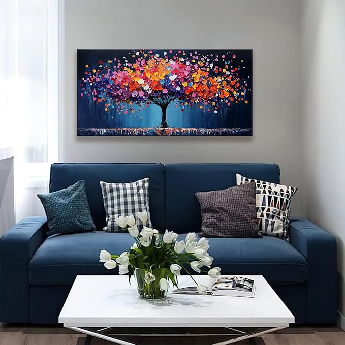 Suconvng Canvas Art Wall Decor Modern Minimalist Gallery Painting Abstract Tree - Image 4