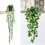Sggvecsy Fake Hanging Plants 4 Pack Artificial Hanging Plants Fake Potted - Image 4