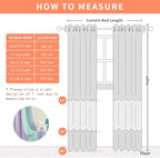 XiDi Purple Rainbow Curtains for Kids' Bedroom - Image 8