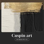 Framed Black and White Abstract Wall Art, 3 Piece Canvas Prints Paintings - Image 9