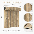 VEELIKE Weathered Wood Wall Panels Peel and Stick Distressed Wood Grain Slat - Image 8