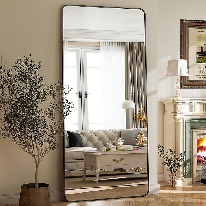 BEAUTYPEAK Black Full Length Mirror, Suitable - Image 5