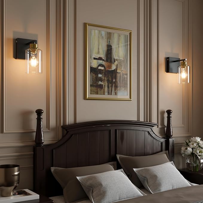 Battery Operated Wall Sconce Set of 2, Easy Install Dimmable Wireless Wall Lamps - Image 7