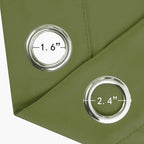 LEMOMO Olive Green Blackout Curtains/52 x 84 Inch Long/Set of 2 Curtain - Image 6
