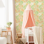 Simon&Siff Boho Wallpaper Peel and Stick, 17.3" x 480" Sun Floral Retro - Image 3