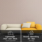 WoveN SounD Brick Acoustic Wall Panels Seamless Visual, High Density, Sound - Image 7
