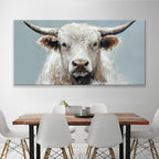 Highland Cow Wall Art For Living Room Large Size Animal Canvas Art Wall Decor - Image 5