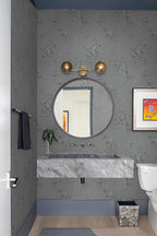 Erfoni 118"x17.7" Gray Peel and Stick Wallpaper Thicken Floral Embossed Contact - Image 7