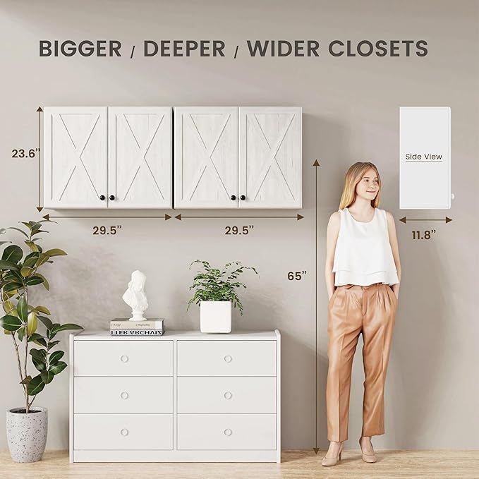 Furnaza Farmhouse Large Wall Cabinets - Image 4
