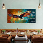 Christian Eagle Wall Art Isaiah 40 31 Poster Bible Verse Wall Decor - Image 4