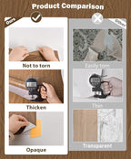 Brown Wood Contact Paper for Cabinets Countertops Funiture Wood Grain Peel and - Image 7