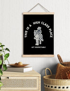 Foritho Funny Black Western Cowboy Poster Wall Art Framed, This Is A High Class - Image 2