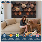 BUBOS 6 Pack Art Acoustic Panels, 70.8" x 47.2" Sound Absorbing Wall Decor - Image 3