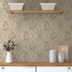 Toduso Peel and Stick Wallpaper Vintage Wall Paper Boho Contact Paper Neutral by Toduso