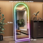 Hasipu Arch Full Length Mirror 71 x 32 in - Image 2