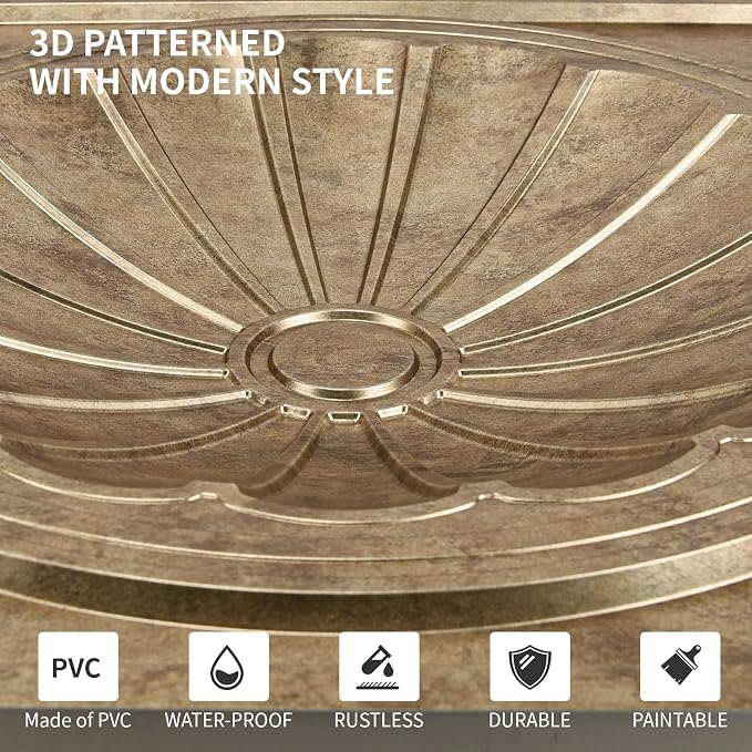 Art3dwallpanels Ceiling Tiles 12 Pack Drop Ceiling Tiles, 24 x 24 Inch High - Image 2