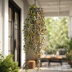 Artificial Hanging Plant 2 Pcs Faux Plant Ivy Vine Faux Eucalyptus Vines Fake - Image 5