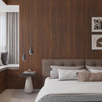 BOMENG Walnut Wood Contact Paper 32x354 inch Dark Brown Wood Wallpaper Peel and - Image 7