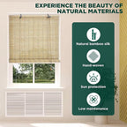 Bamboo Blinds for Interior Windows, Custom Roller Shades for Indoor Window and - Image 2