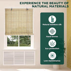 Bamboo Blinds for Interior Windows, Custom Roller Shades for Indoor Window and - Image 2