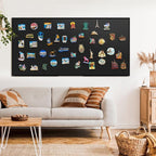 SELEAD Huge Magnetic Chalkboard 96 x 48 Inches - Image 3