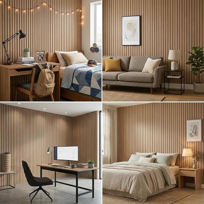 3D Wall Panels Peel and Stick – 15.74" x 236" PVC Faux Texture Wall Covering - Image 2