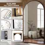 GLSLAND-77 x38 Arched Full Length Mirror - Image 3