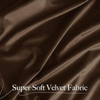 NICETOWN Brown Velvet Room Darkening Curtains, Home Decor Light Blocking - Image 9