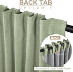 100% Blackout Shield Linen Blackout Curtains - Image 3