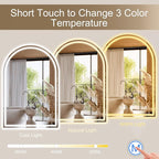 Arched LED Bathroom Mirrors - Image 4