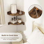 Corner Shelves 3-Pack for Bathroom & Kitchen, Space-Saving Floating Corner Wall - Image 3