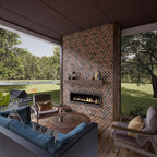 EverStone Herringbone Faux Brick Panel, 46 1/2"W x 25 1/4"H x 1"D, Horizon Color - Image 12