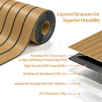 VEELIKE Honey Teak Wood Slat Wall Panels Peel and Stick 3D Wooden Panels Wall - Image 7