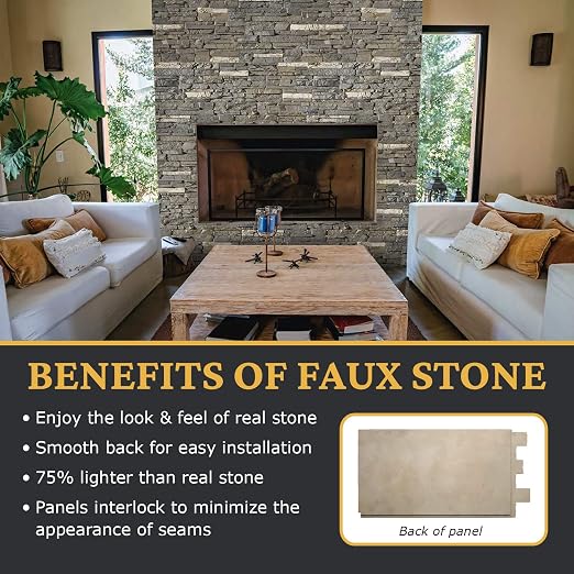 AZ Faux High-Density Polyurethane Faux Stone Wall Covering Panels - Image 5