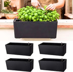 LaLaGreen Wall Planters for Outdoor Black Self Watering System Hanging Planter by L%C3%A1L%C3%A1Green