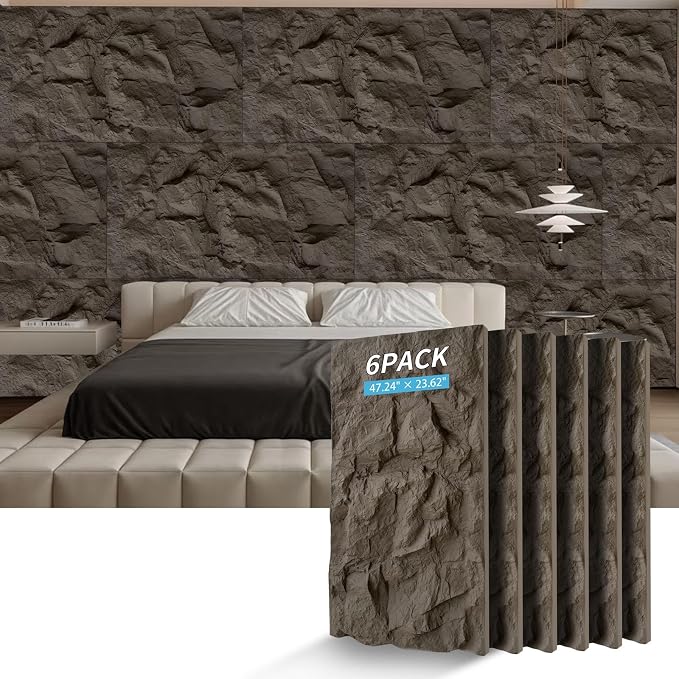 3D Faux Stone Wall Panels, Lightweight & Waterproof Accent Marble Rock Skin - Image 5