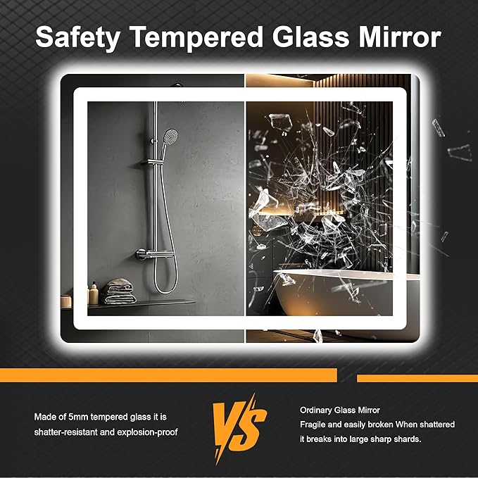 AMOISE LED Bathroom Vanity Mirror - Image 6